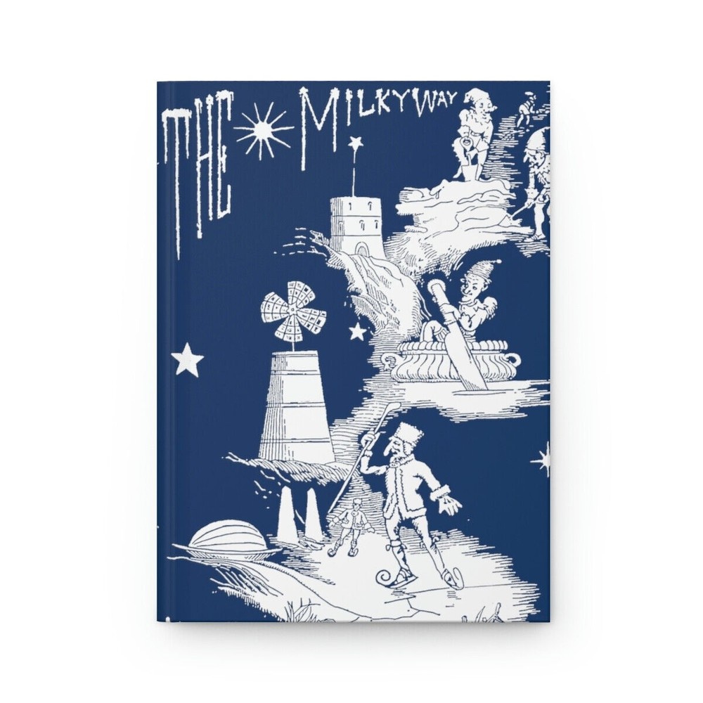 Whimsical "The Milky Way" Fairy-Tale Hardcover Notebook Journal 75 pages New